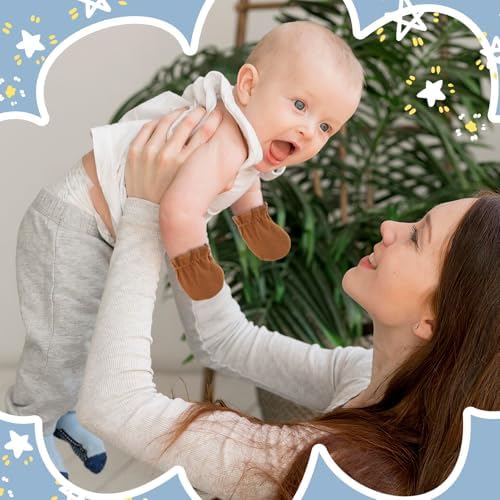 8-Piece Soft Cotton Baby Mittens