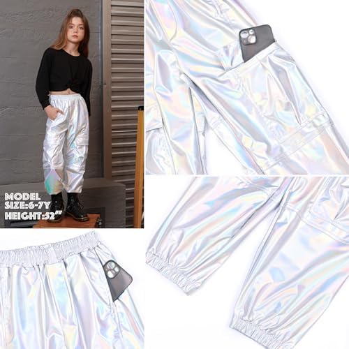 Perfashion Metallic Cargo Pants for Girls