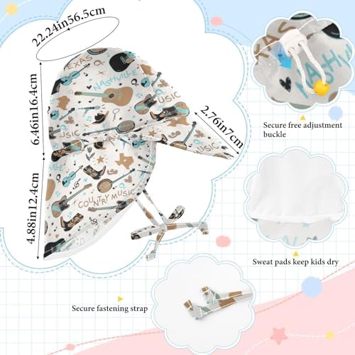 WIFIU Toddler Bucket Hat with Sun Protection