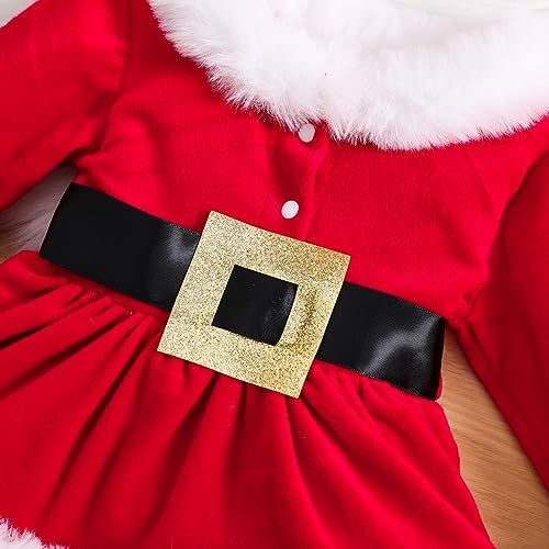 WASAIGOOD Infant Baby Girl Christmas Romper Dress