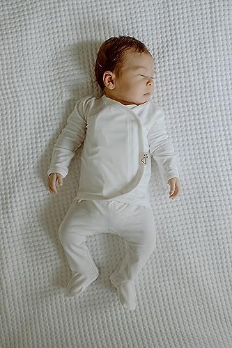 Bonsie Skin to Skin Babywear Organic Footie Bodysuit - Grey Baby Footed One Piece