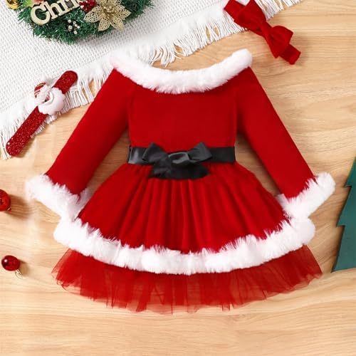 Double Layer Princess Dresses Fur Border Set for Boys Christmas