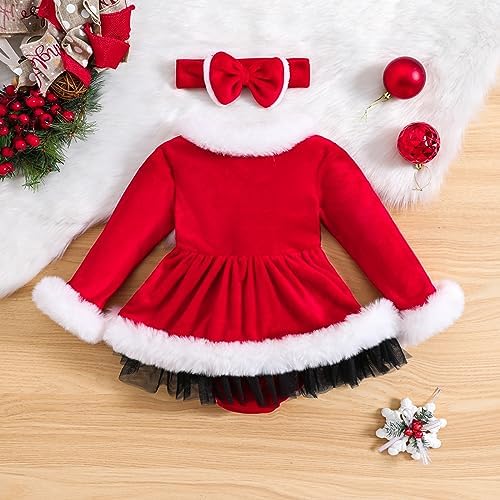WASAIGOOD Infant Baby Girl Christmas Romper Dress