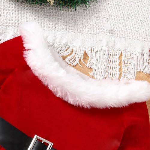 Double Layer Princess Dresses Fur Border Set for Boys Christmas