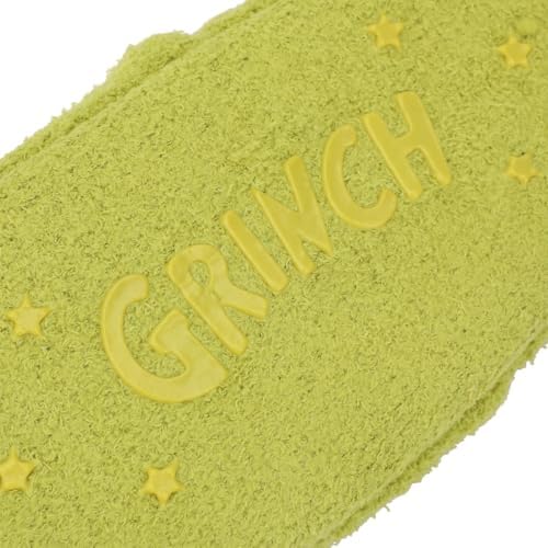 Dr Seuss Grinch Fuzzy Chenille Youth Slipper Socks Adventure