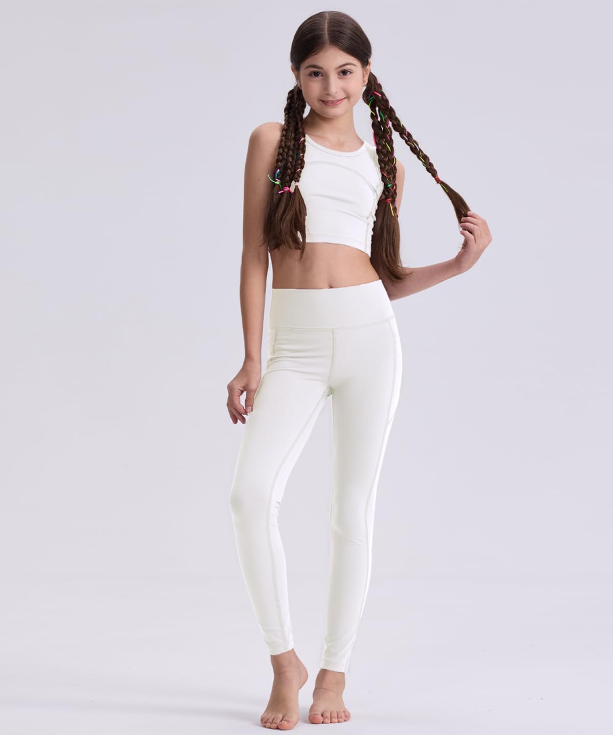 Girls Black Athletic Leggings