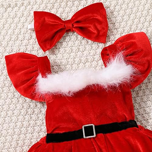 Red Santa Claus Dress for Toddlers Perfect Winter Christmas Party Outfit