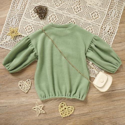 Loose Long Sleeve Casual Sweater for Baby Girls