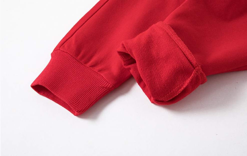 Winter Kids Unisex Solid Cotton Elastic Waist Pants for Toddler