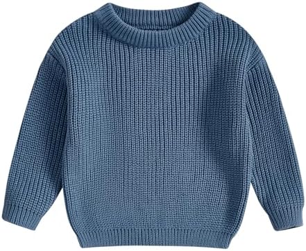 Karwuiio Toddler Chunky Knit Sweater - Soft Warm Perfect for Winter