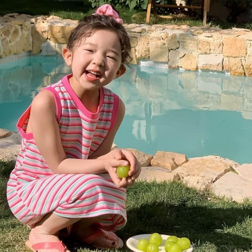 Cute Sleeveless Pleated Dress for Baby Girl