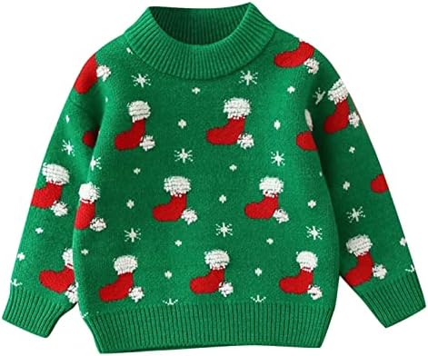 Baby Girl Christmas Sweater Chunky Knit Warm Pullover