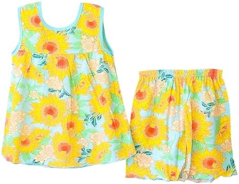 Sunflower Fun Toddler Girls Summer Outfits