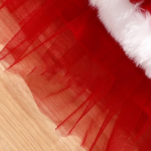 Double Layer Princess Dresses Fur Border Set for Boys Christmas