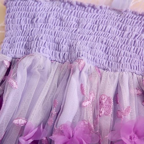 Butterfly Wings Princess Dress for Toddler Girls - Cute Summer Play Party Dress