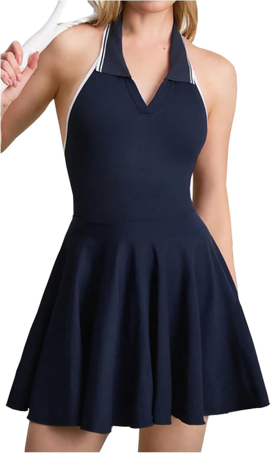 LAKolins High-performance Tennis Dress with Front Zipper for Girls