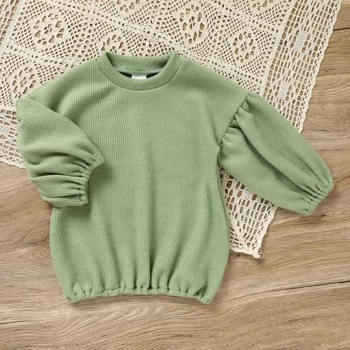 Loose Long Sleeve Casual Sweater for Baby Girls