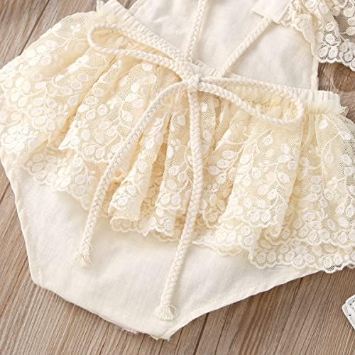 ODASDO Baby Girl Lace Romper First Birthday Outfit