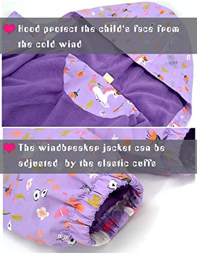 NerbeY Sport Specific Clothing Zip-Up Hooded Girls Wind-Resistant Jacket
