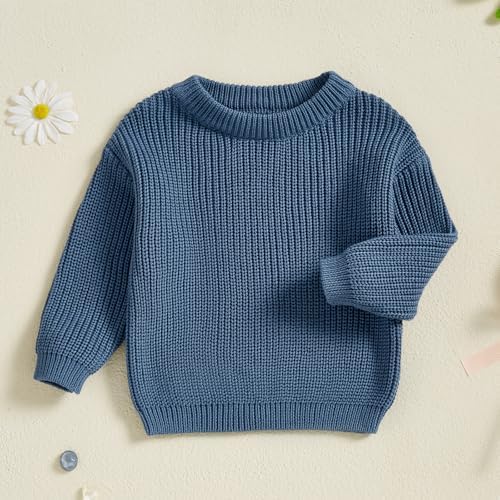 Karwuiio Toddler Chunky Knit Sweater - Soft Warm Perfect for Winter