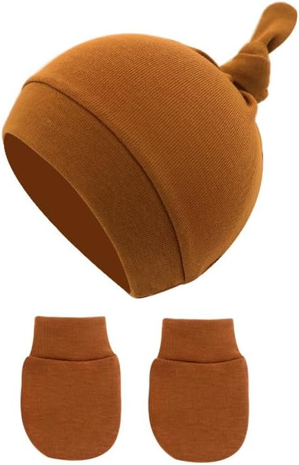 Adjustable Baby Knit Hat Soft and Warm for Growth