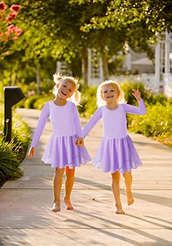 Stylish Girls Ballet Dance Leotards with Flutter Sleeve