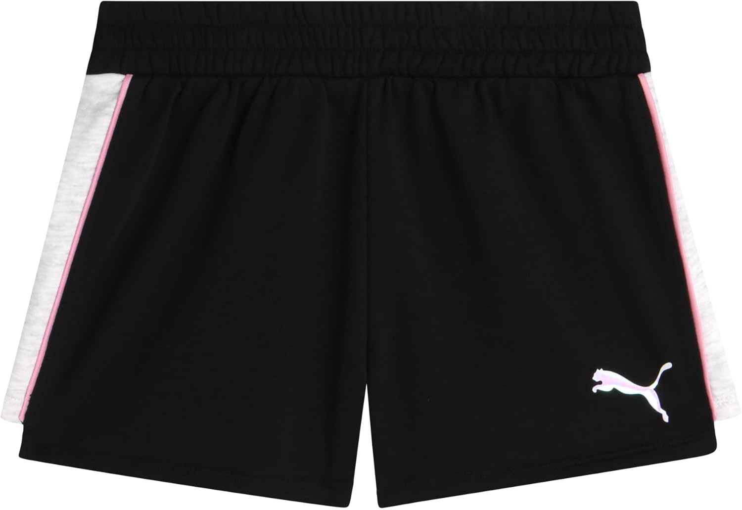 PUMA Womens Lightweight Cotton French Terry Shorts for Girls