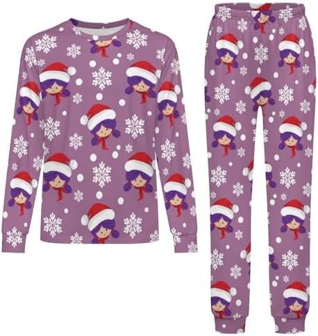 MEIKKO Thermal Pajama for Kids - Christmas Santa Snowflakes Boys and Girls