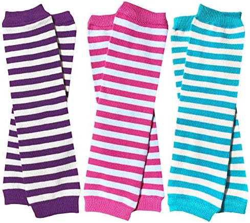 juDanzy Style Hot Pink Purple Turquoise Leg Warmers for Babies Kids