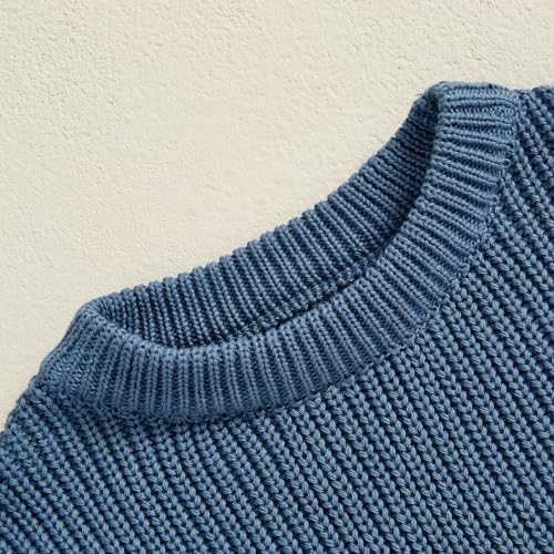 Karwuiio Toddler Chunky Knit Sweater - Soft Warm Perfect for Winter