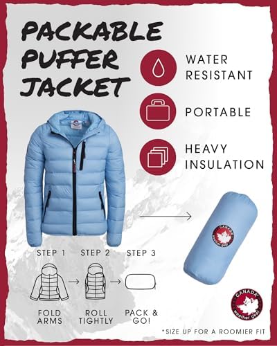 Available CanadaWeather Gear Puffie Jacket 7-16 - Lightweight packable waterproof