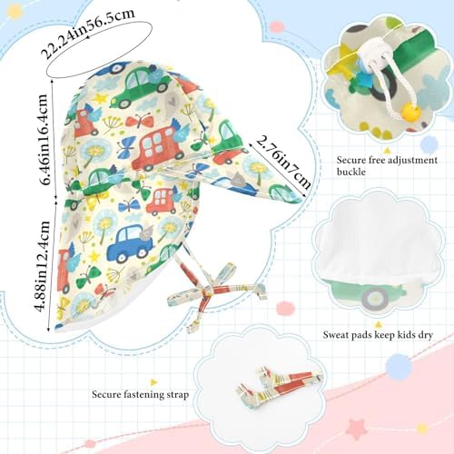 Baby Sun Hat for Girls Boys Kids 2-4T
