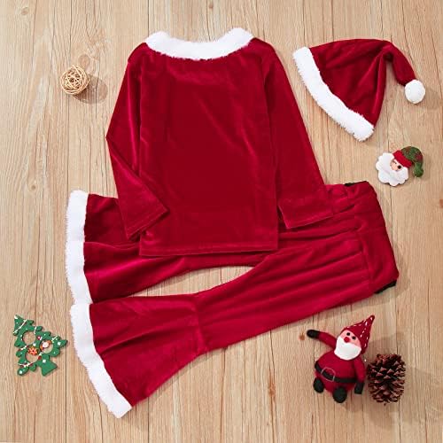 EnJoCho 4PC Christmas Cosplay Outfit for Kids 1-7 Years