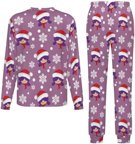 MEIKKO Thermal Pajama for Kids - Christmas Santa Snowflakes Boys and Girls
