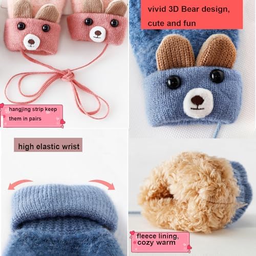 Cartoon Winter Mittens for Toddler
