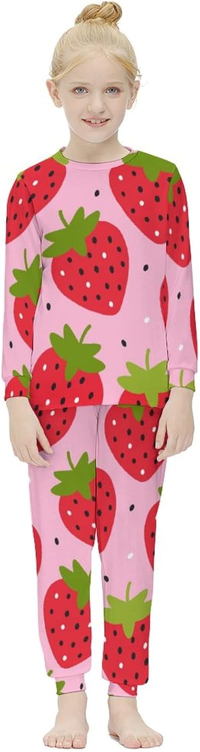 MEIKKO Girls Thermal Pajama Set
