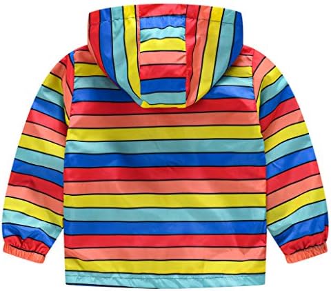 TUIJI Toddler Cartoon Print Zip Windbreaker Hooded Jacket