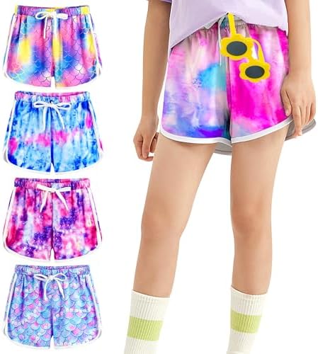 Dolphin Print Exercise Shorts for Girls