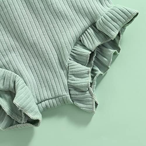Newborn Girl Ruffle Bloomers with Bow Headband