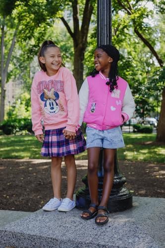 Disney Minnie Mouse Frozen Lilo Stitch Girls Varsity bomber jacket Toddler-14-16