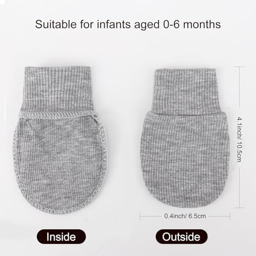 BQUBO 6-Piece Newborn Baby Gloves