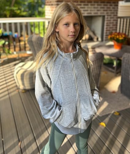 Ahegao Girl Zip Up Hoodie 7-14T Casual Athletic Sweatshirt