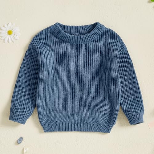 Karwuiio Toddler Chunky Knit Sweater - Soft Warm Perfect for Winter