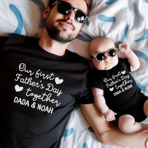 Matching Fathers Day Shirts for Dad Baby