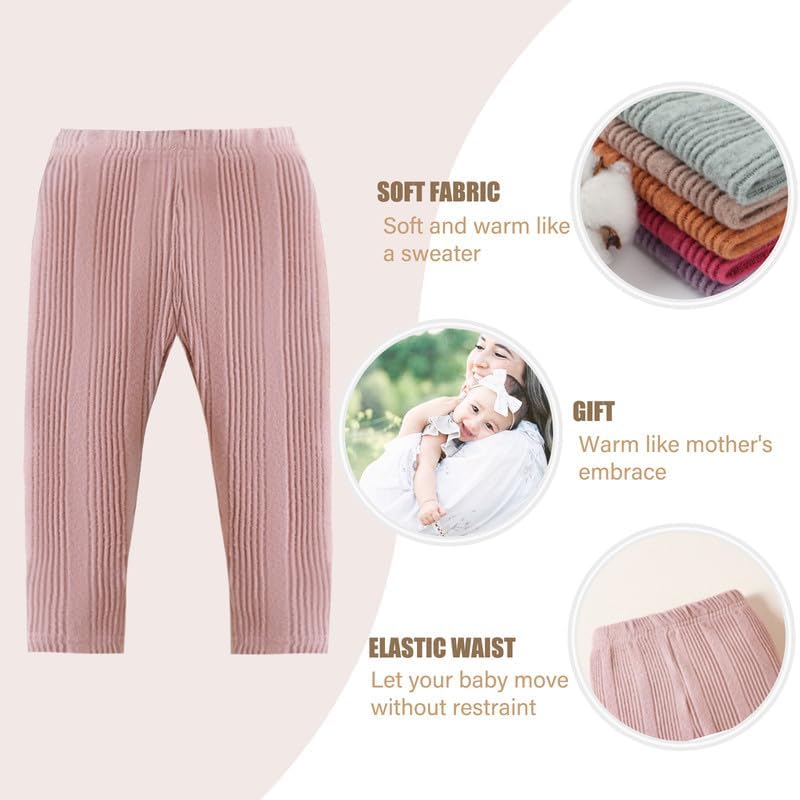 Stylish Toddler Girl Legging Pants 5-Pack