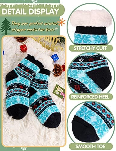 MOGGEI - Warm Plush Sherpa Fuzzy Socks for Kids Adults
