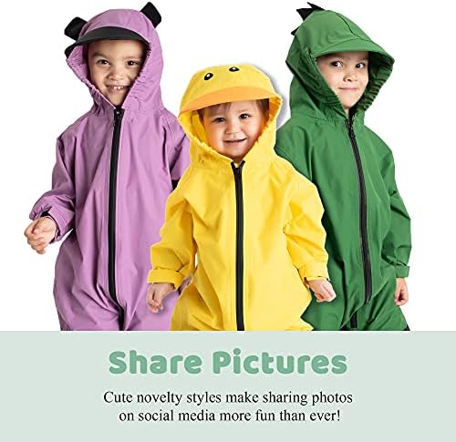 Cuddle Club Kids Muddy Buddy Waterproof Rain Suit One-Piece