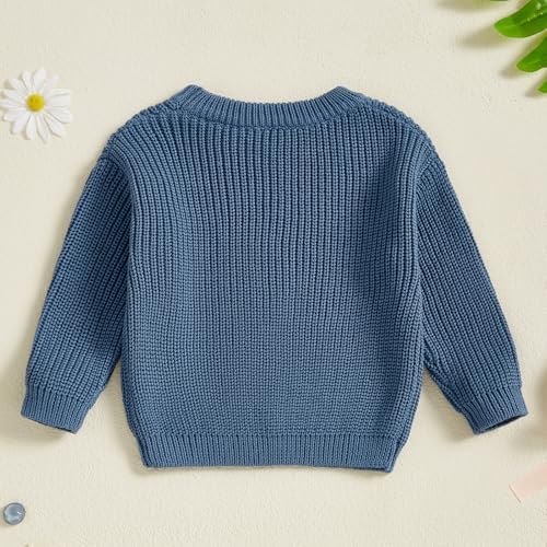 Karwuiio Toddler Chunky Knit Sweater - Soft Warm Perfect for Winter