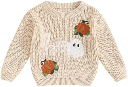 Halloween Toddler Outfit Knit Sweater Set