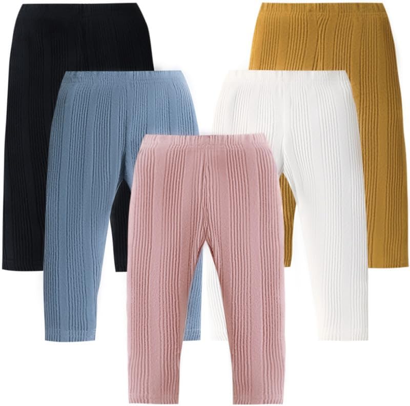 Stylish Toddler Girl Legging Pants 5-Pack